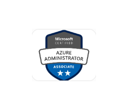 Microsoft Azure Administrator Associate AZ-104 certification badge